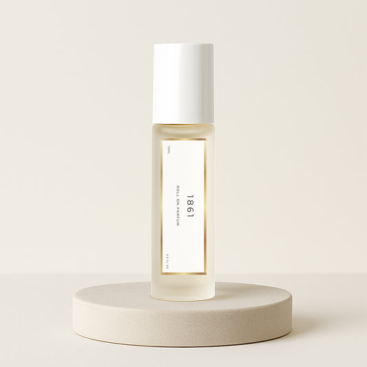 LeScent 1861 perfume oil roll-on inspired by Xerjoff Naxos — warm honey tobacco fragrance with lavender, cinnamon and citrus notes in an elegant bottle