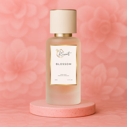 LeScent Blossom hair mist inspired by Gucci Bloom — opulent white floral hair perfume with tuberose and jasmine for a feminine and sophisticated tone.