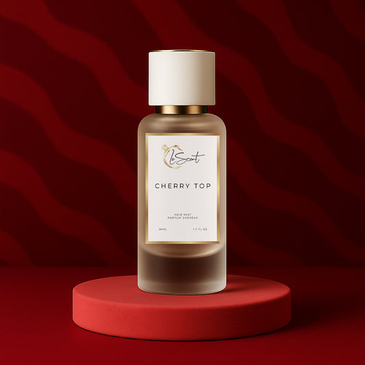 LeScent Cherry Top Hair Mist inspired by Tom Ford Lost Cherry — nourishing hair fragrance featuring cherry, almond, and sweet tonka bean for a seductive scent.