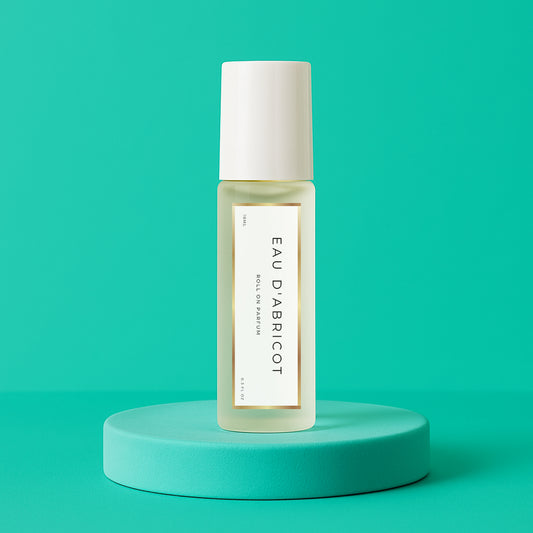 LeScent Eau D’Abricot Roll On inspired by Louis Vuitton Pacific Chill — vibrant apricot and citrus perfume oil that refreshes the skin with hints of lemon, mint, and juicy fruit notes.