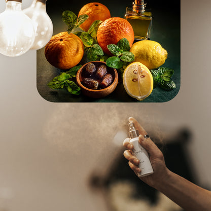 LeScent Eau D’Abricot Room Fragrance — bright blend of apricot, lemon, and mint with aromatic herbs inspired by Louis Vuitton Pacific Chill, creating an energizing citrus ambience.