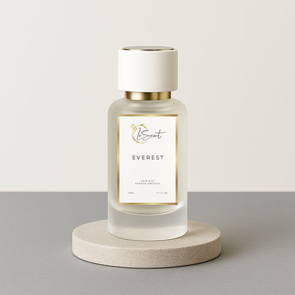 LeScent Everest hair mist inspired by Creed Himalaya — invigorating citrus woody hair perfume with grapefruit, lime and sandalwood for a clean refined scent.