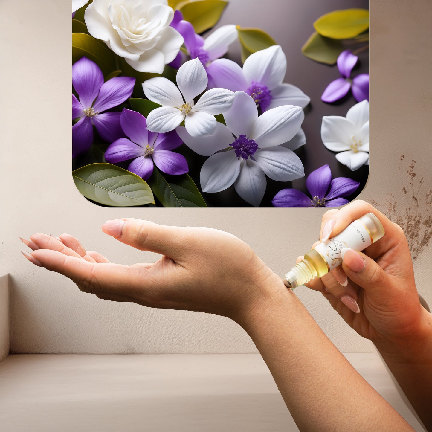 LeScent Femme Roll On Perfume Oil — a radiant blend of violet leaf, strawberry, jasmine and white woods inspired by Marc Jacobs Daisy for a fresh floral touch.