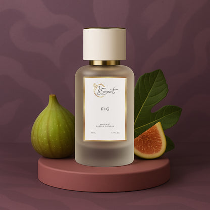 LeScent FIG hair perfume mist inspired by Le Labo Thé Noir 29 — crafted with fig fruit, fig leaf and warm woody notes for a deep aromatic profile.