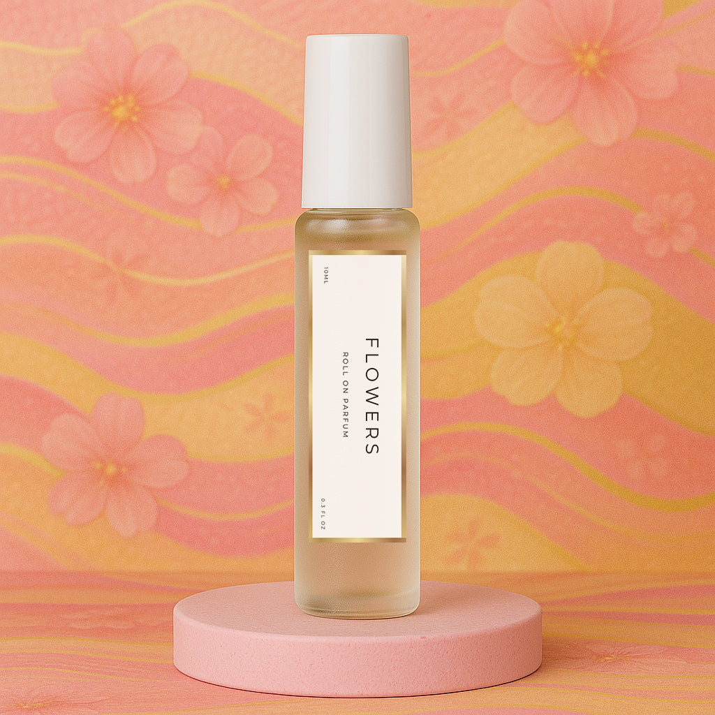 LeScent Flowers perfume oil roll-on inspired by Gucci Flora — fresh citrus, delicate rose, and osmanthus for an elegant and vibrant floral scent.