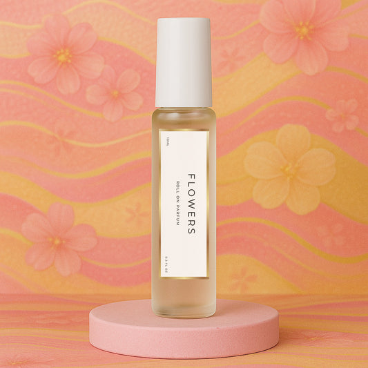 LeScent Flowers perfume oil roll-on inspired by Gucci Flora — fresh citrus, delicate rose, and osmanthus for an elegant and vibrant floral scent.