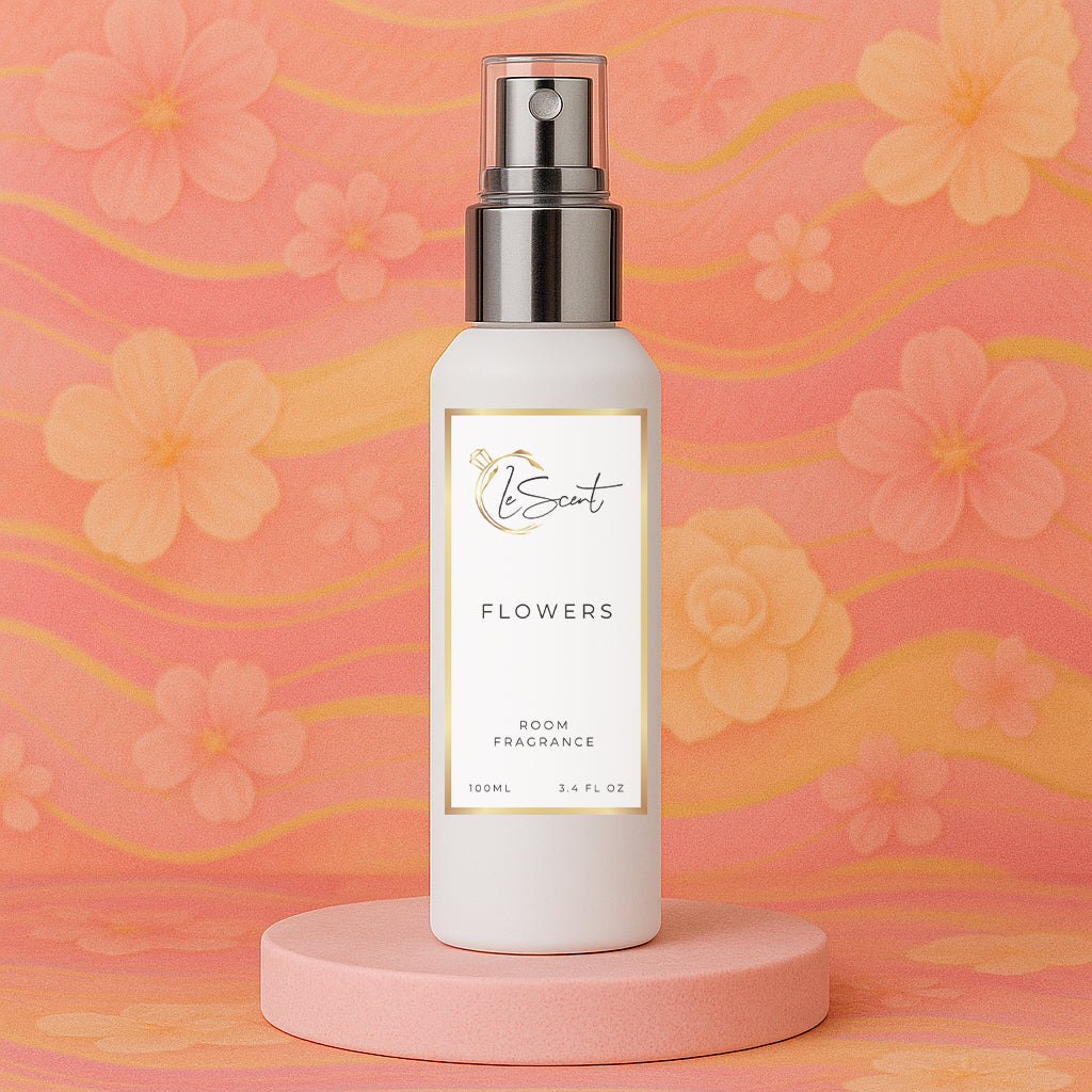 LeScent Flowers room spray inspired by Gucci Flora — fresh citrus and rose home fragrance with supporting notes of delicate osmanthus.