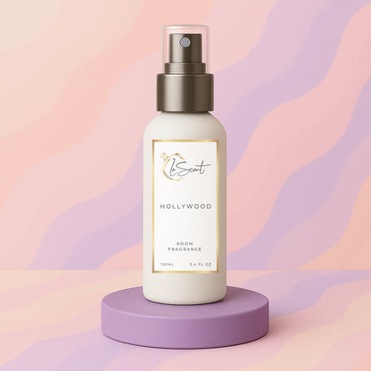 LeScent Hollywood room spray inspired by Louis Vuitton City of Stars — vibrant home fragrance with citrus zest, mandarin and tonka bean for a luminous interior scent