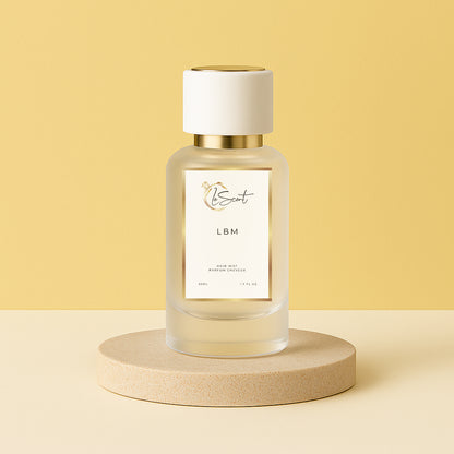 LeScent LBM hair mist inspired by Jo Malone Lime Basil & Mandarin — refreshing citrus herbal hair perfume with lime, basil and mandarin for a clean energizing scent.