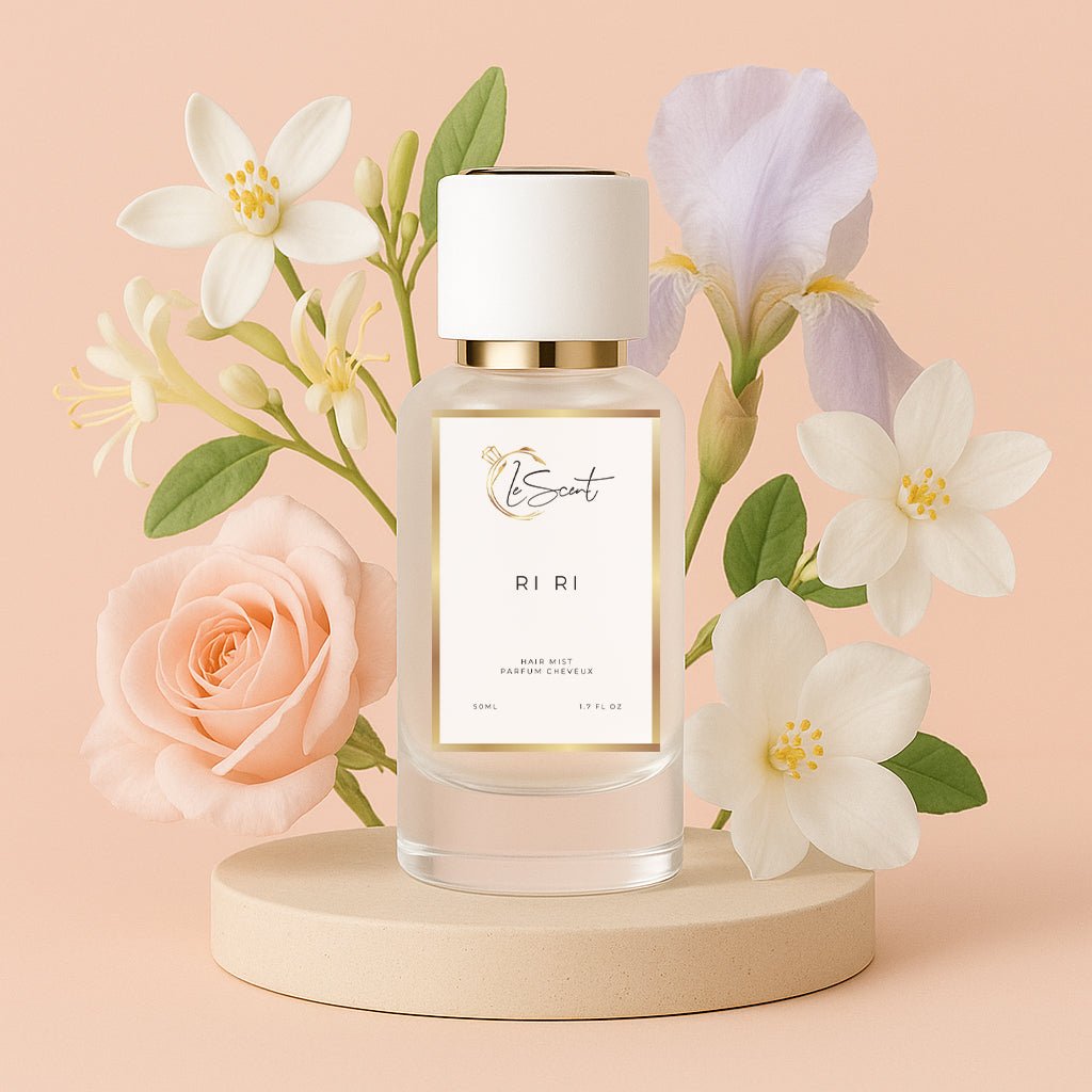 LeScent Ri Ri Hair Perfume — infused with vitamin B5 and argan oil, featuring orange blossom, honeysuckle and caramel inspired by Kilian Love Don’t Be Shy for silky scented hair.