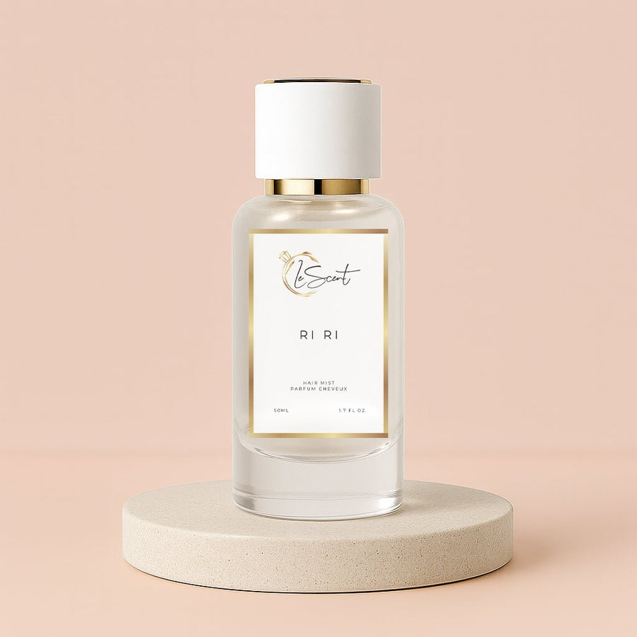 LeScent Ri Ri Hair Mist inspired by Kilian Love Don’t Be Shy — light hair fragrance with orange blossom and vanilla marshmallow notes for a sweet feminine finish.