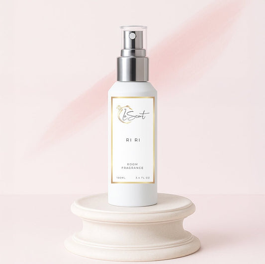 LeScent Ri Ri Room Spray inspired by Kilian Love Don’t Be Shy — soft amber room fragrance with notes of orange blossom and vanilla creating a comforting home scent.