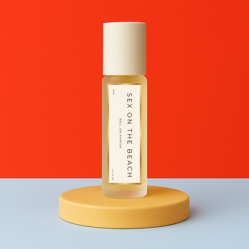 LeScent Sex On The Beach perfume oil roll-on inspired by Louis Vuitton On The Beach — vibrant citrus and sea breeze scent with grapefruit, lemon and spicy notes.