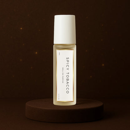 LeScent Spicy Tobacco Roll On inspired by Tom Ford Tobacco Vanille — warm spiced tobacco perfume oil with hints of vanilla, cinnamon and amber for a rich masculine finish.