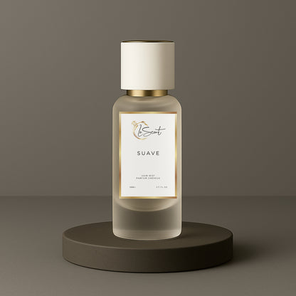 LeScent Suave Hair Mist inspired by Tom Ford Oud Wood — hydrating hair fragrance enriched with oud, sandalwood and cardamom for an elegant woody trail.