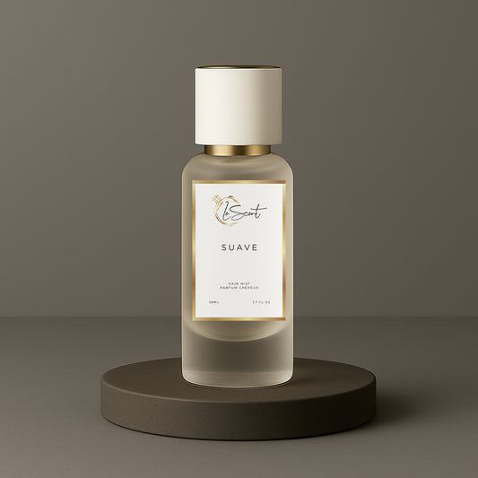 LeScent Suave Hair Mist inspired by Tom Ford Oud Wood — hydrating hair fragrance enriched with oud, sandalwood and cardamom for an elegant woody trail.