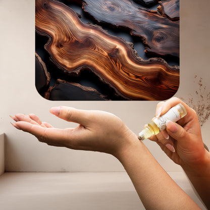 LeScent Suave Roll On Perfume Oil — refined blend of rare oud, cardamom, amber and vanilla inspired by Tom Ford Oud Wood for a timeless woody-spice aroma.