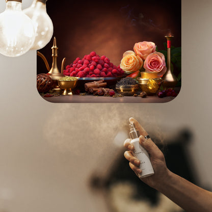 LeScent The Nomad Room Fragrance — woody blend of oud wood, raspberry and rose petals inspired by Louis Vuitton Ombre Nomade for an amber oriental home scent.